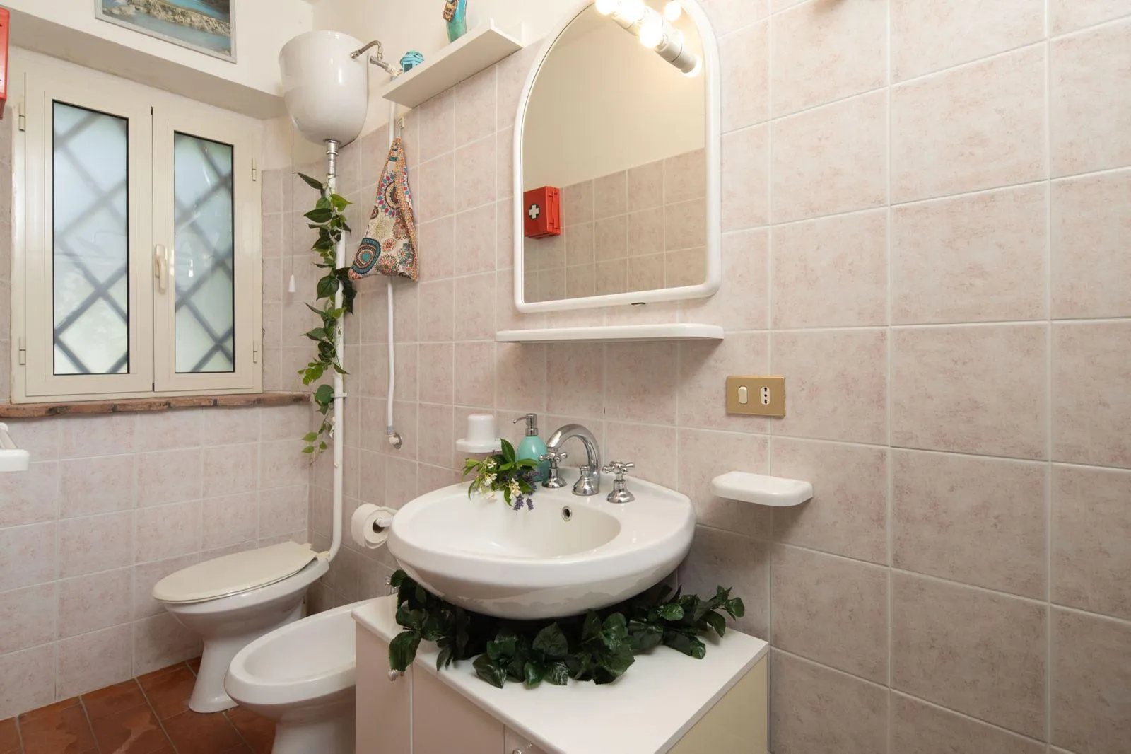Il bagno con doccia de La Caciaia